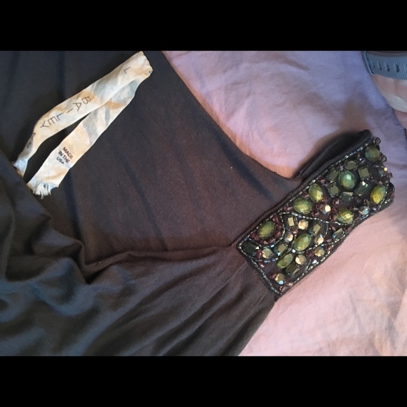 EUC Bailey 44 brown/grey midi dress size L - Picture 7 of 8